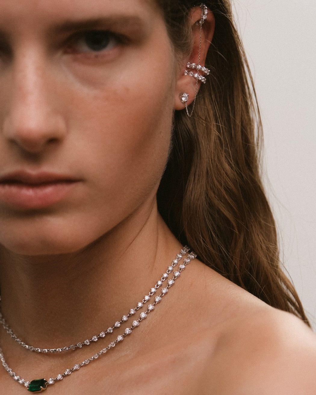 EL09 Cuff with diamonds