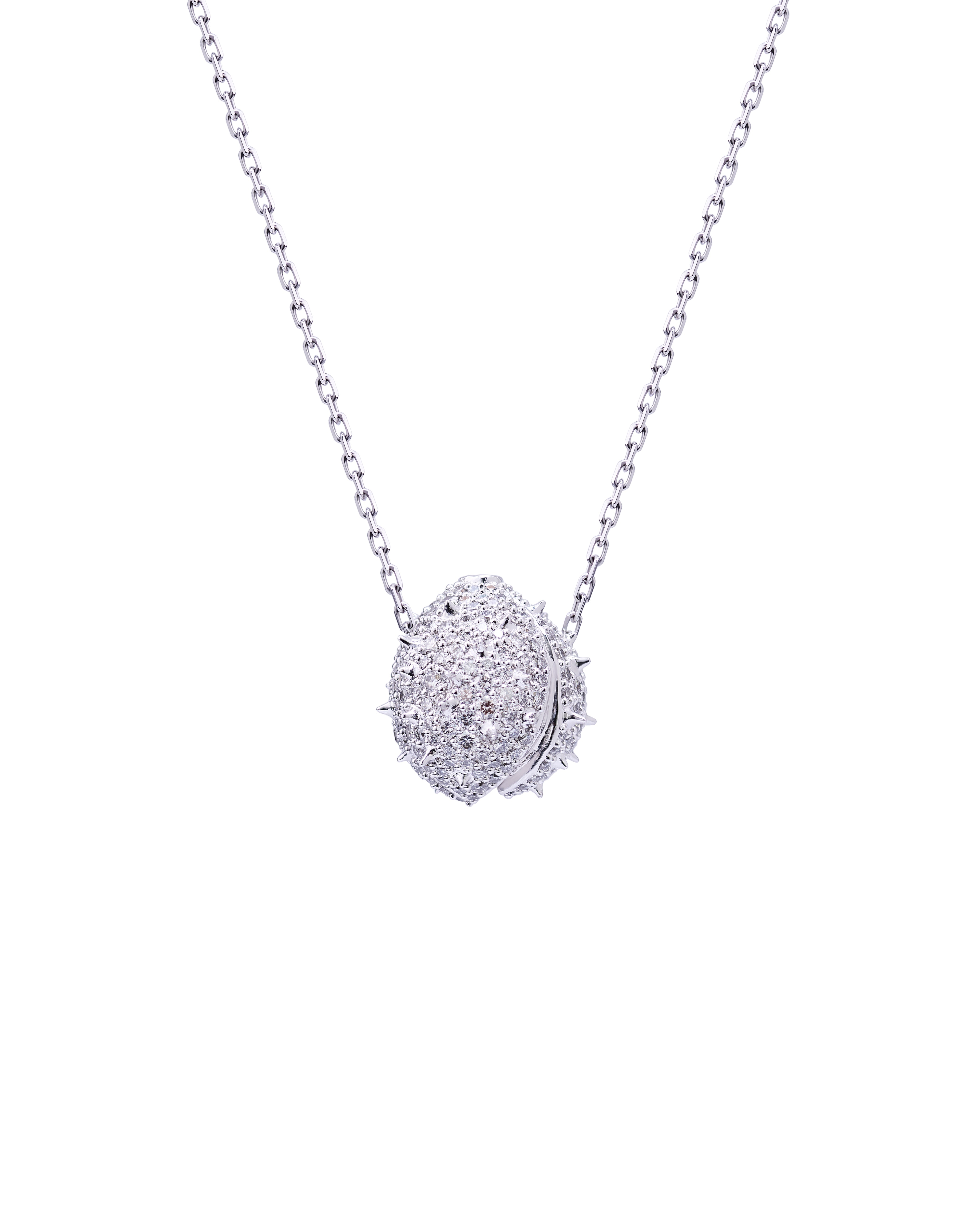 K50 Chestnut necklace with diamonds