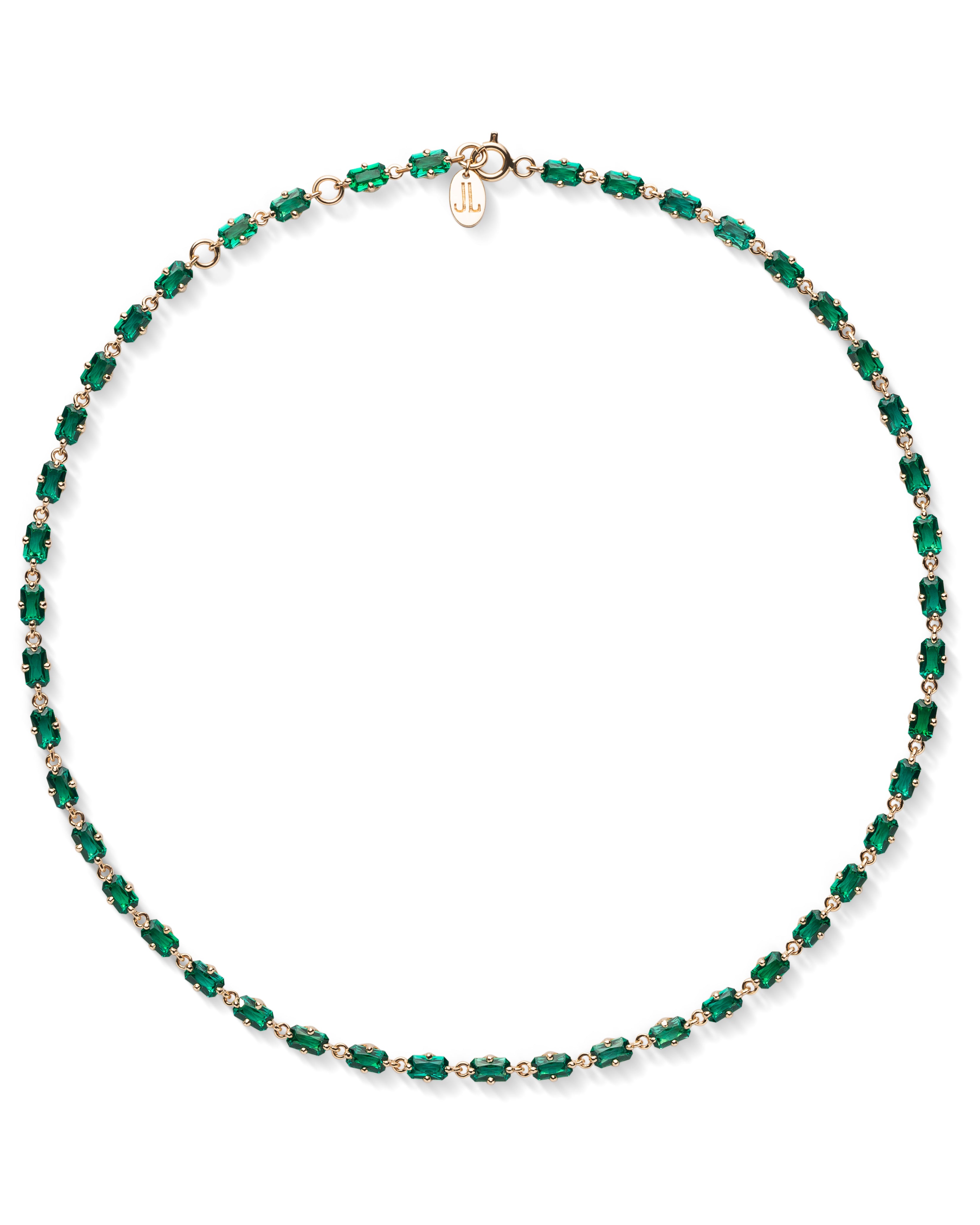 EL21 Necklace with emeralds