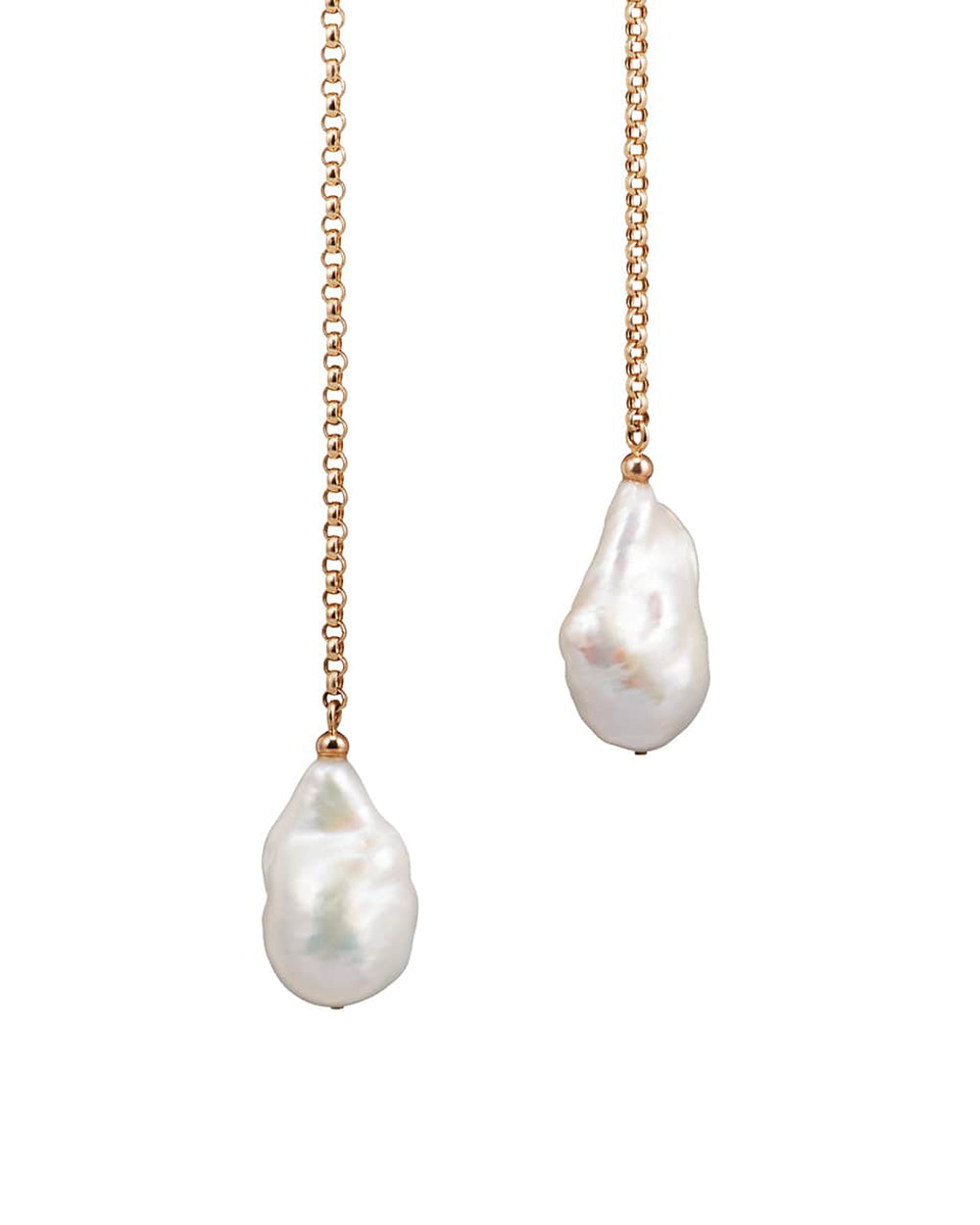 SM02 Balance necklace with baroque pearls