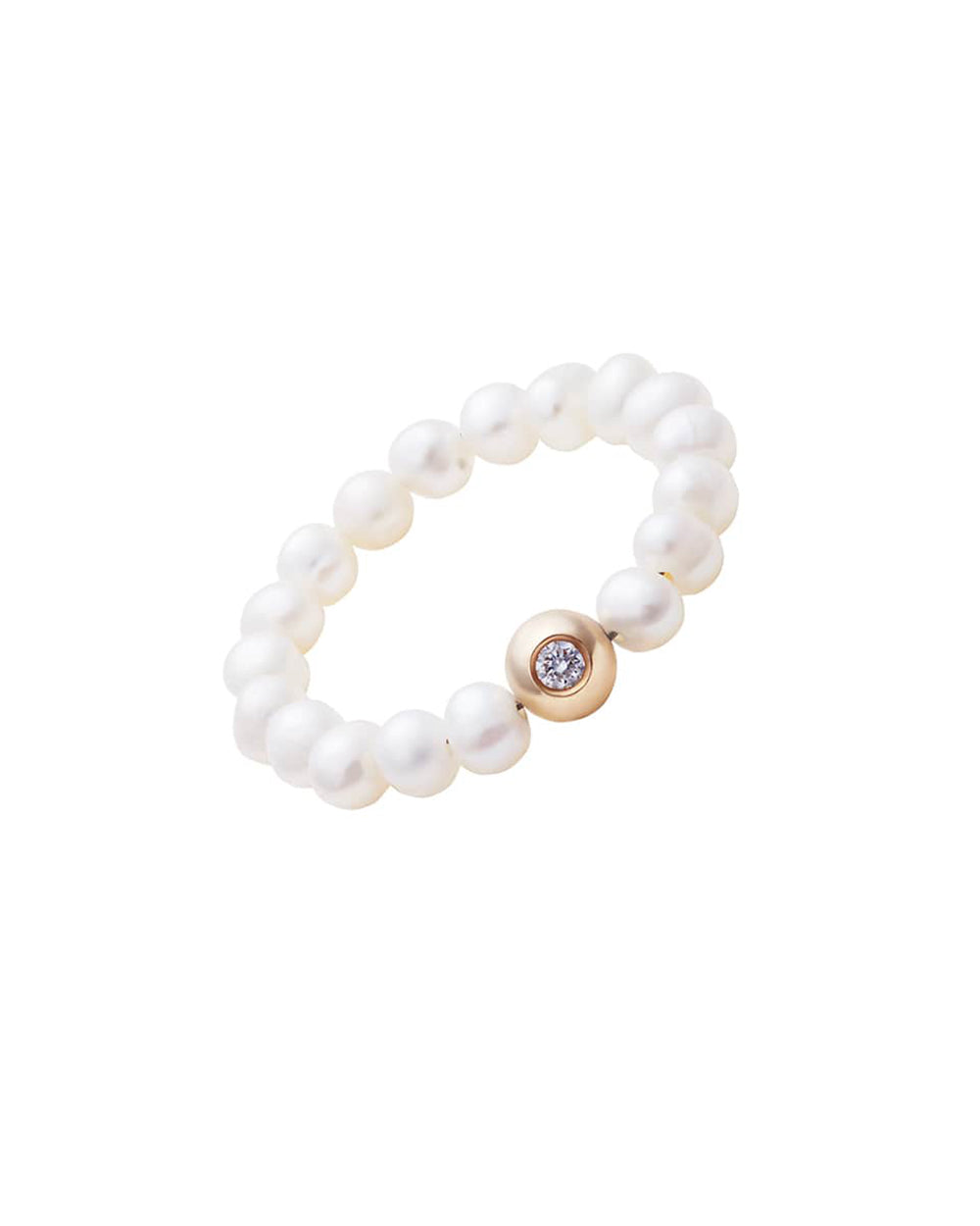 SM48 Ring with pearls and diamond