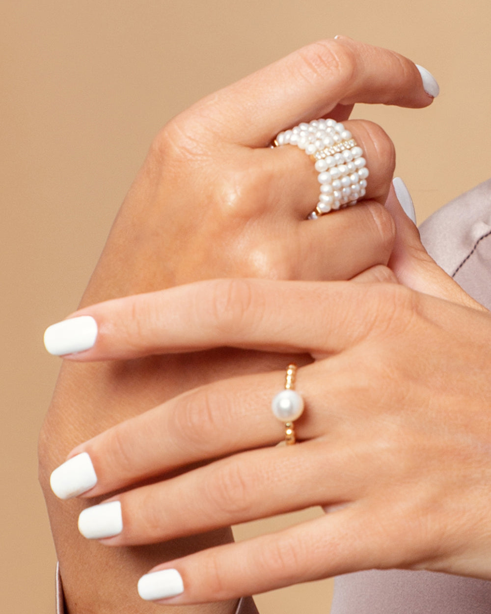 SM51 Ring Grain with one pearl