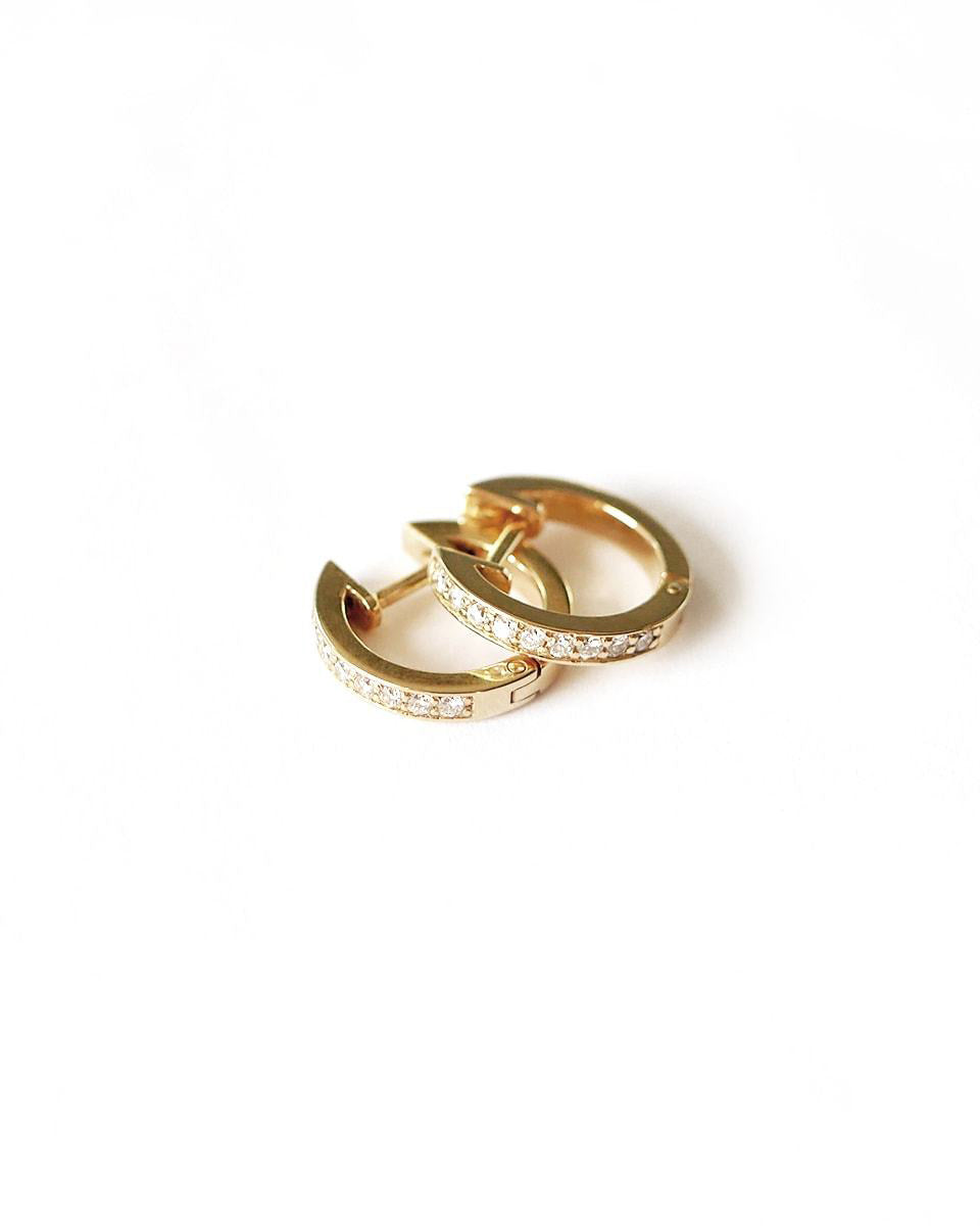 TR01 Ray Earrings with diamonds