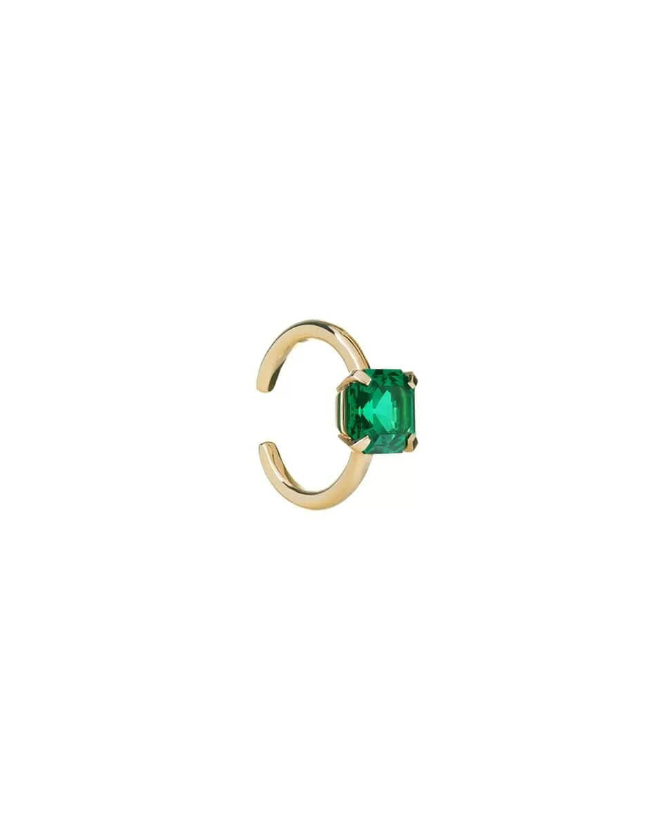TR06 Octagon ring with emerald