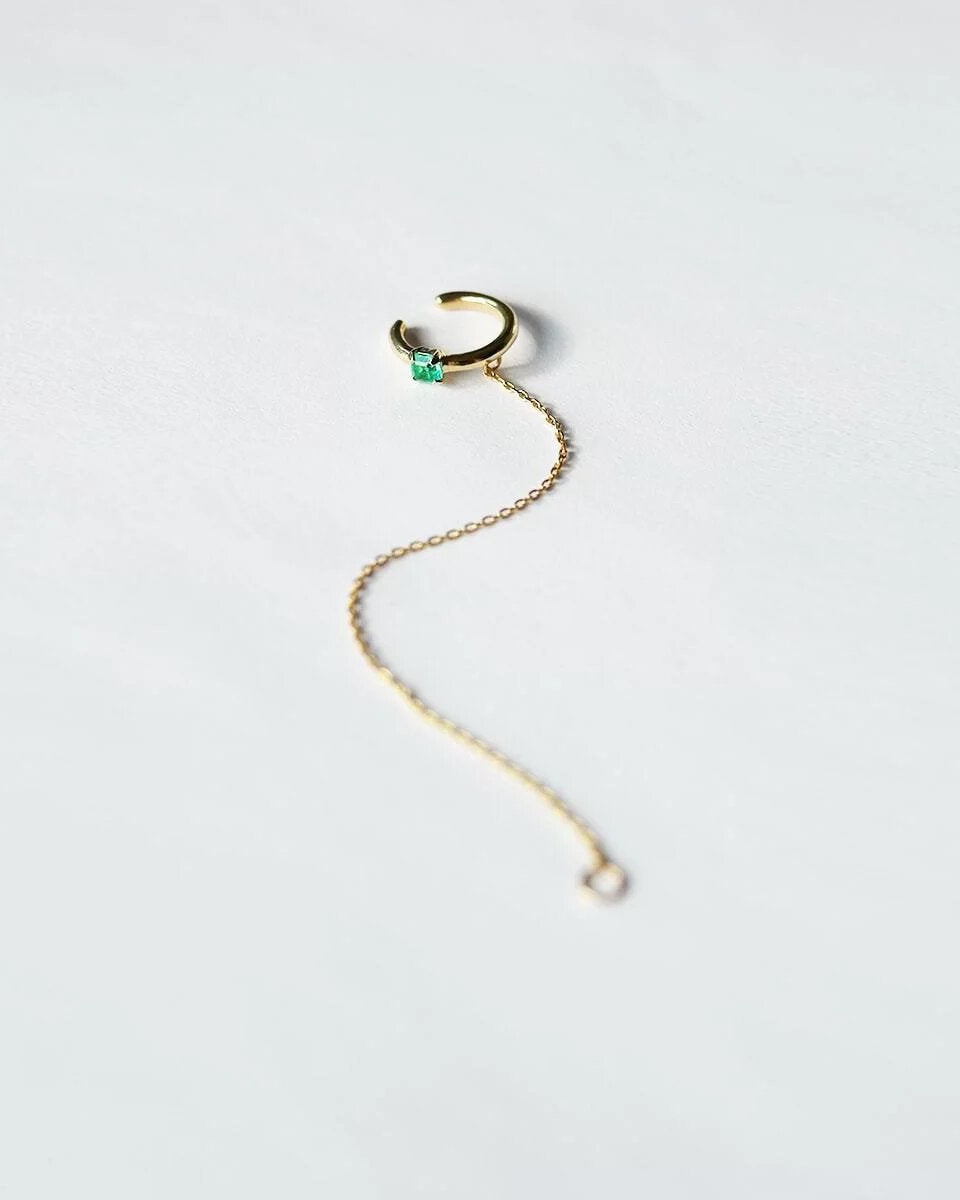 TR07 Octagon cuff with emerald