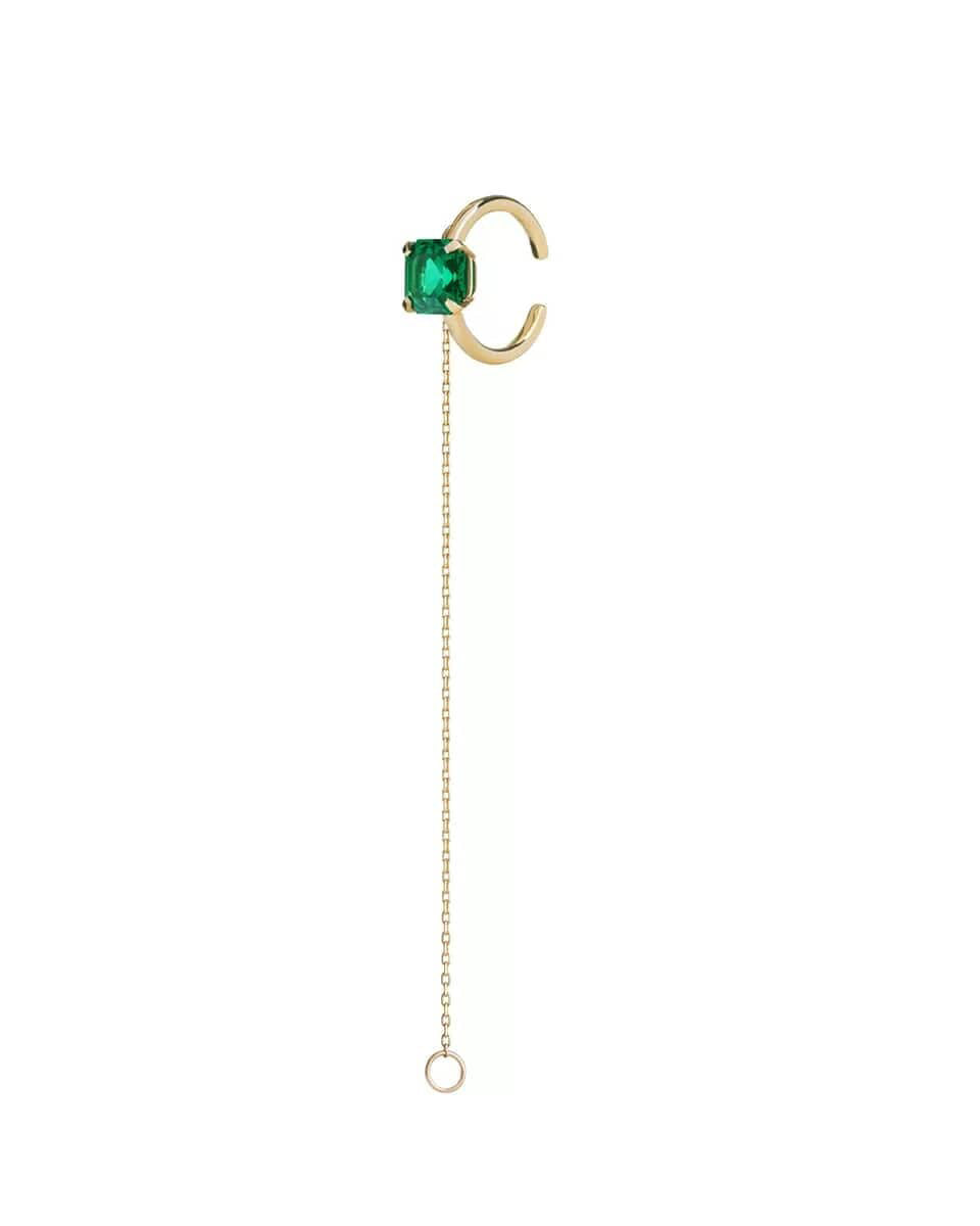 TR07 Octagon cuff with emerald