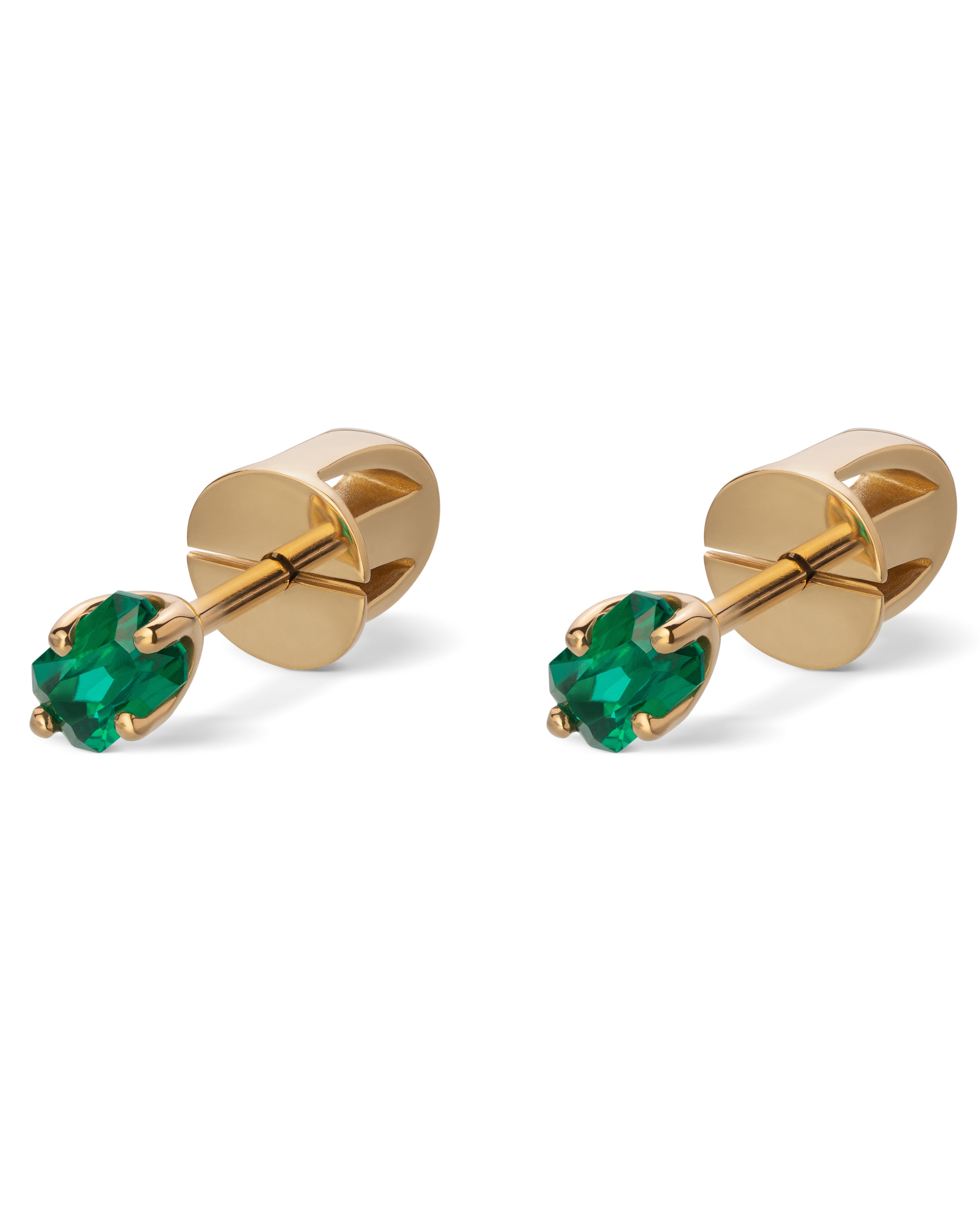 EL02 Earrings with emeralds