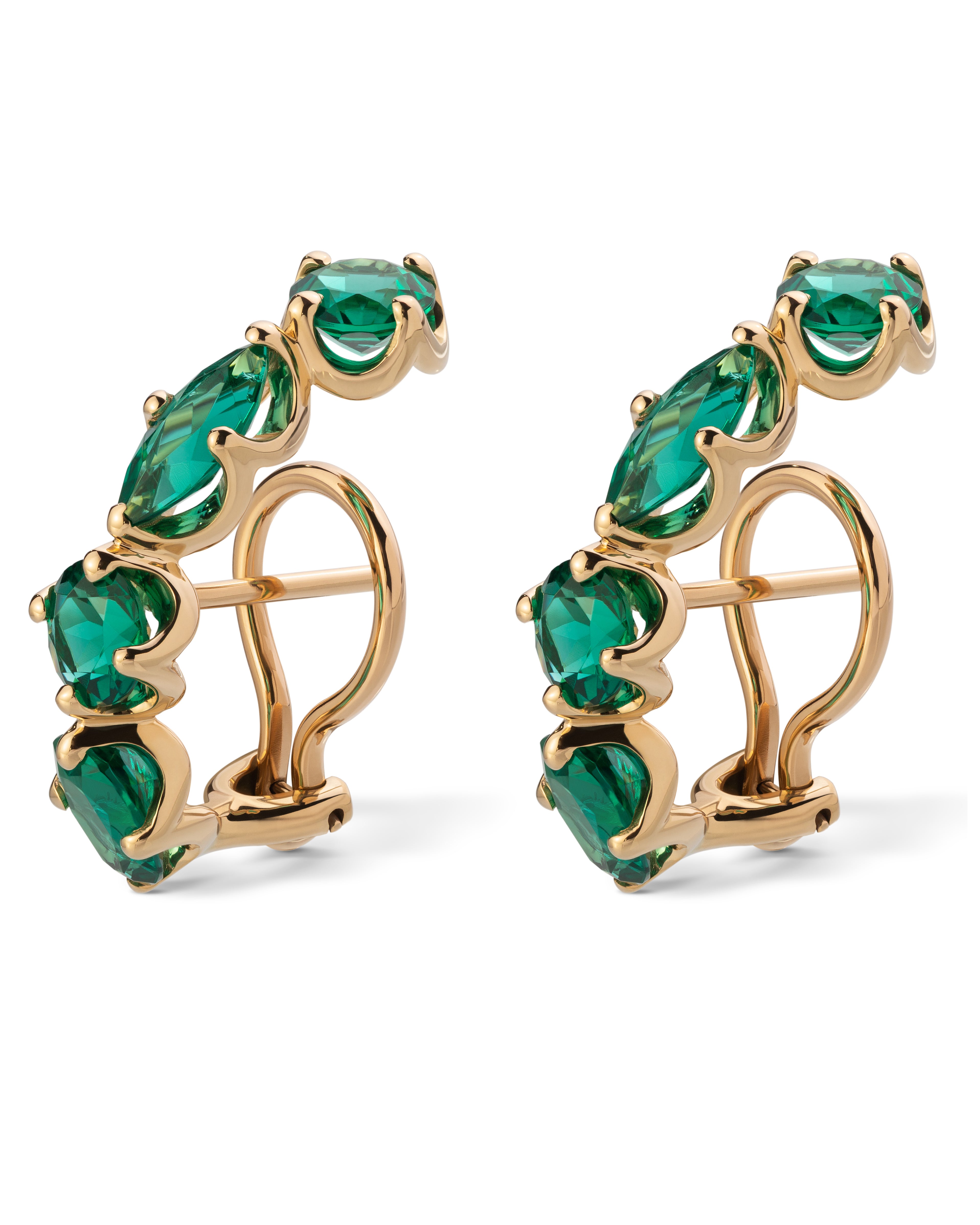 EL04 Earrings with emeralds