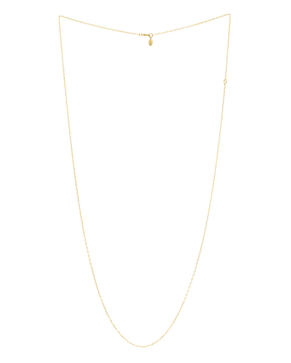 K24 Anchor weaving necklace made of brass plated with 24K gold / length 75-90 cm