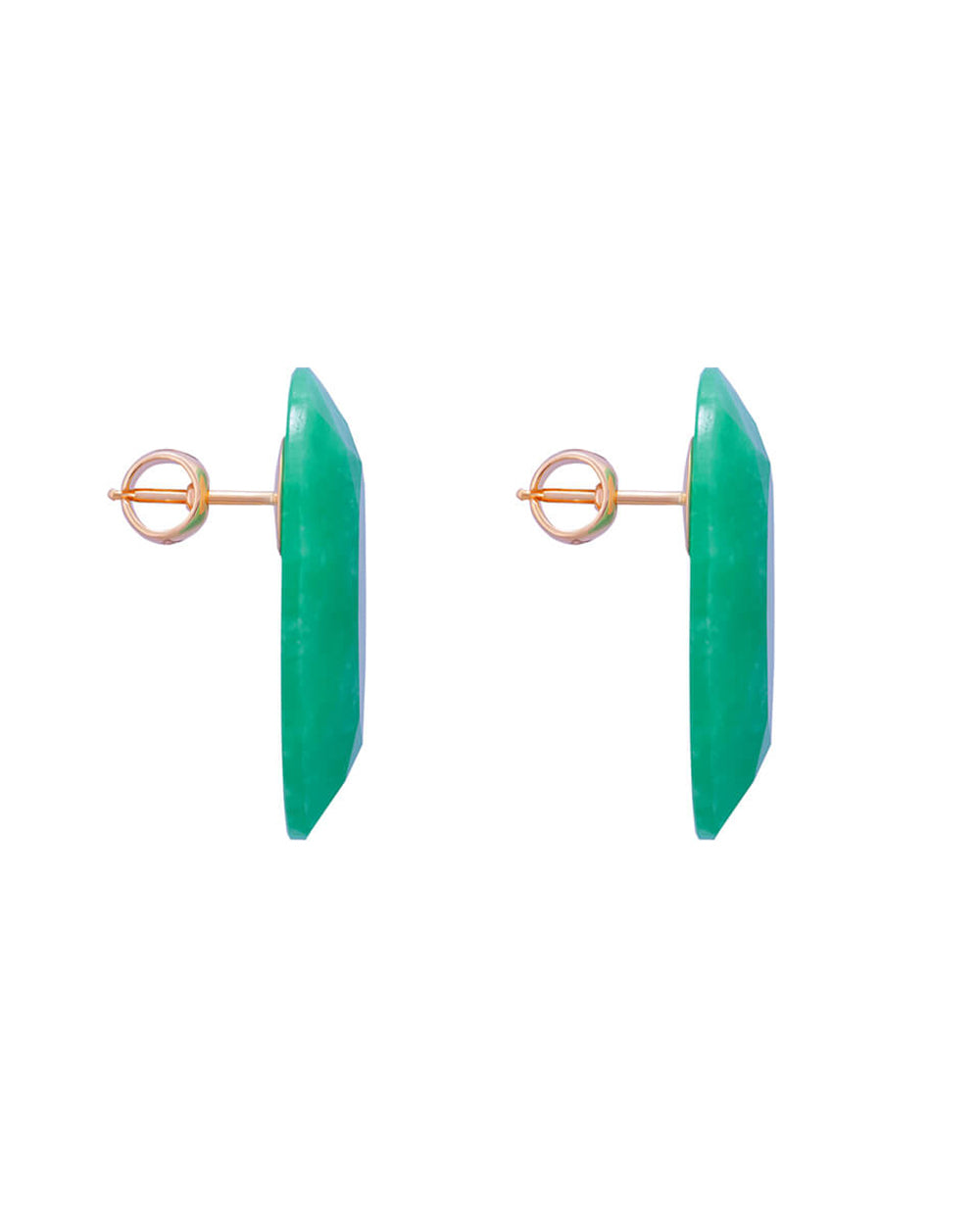 Chrysopras earrings