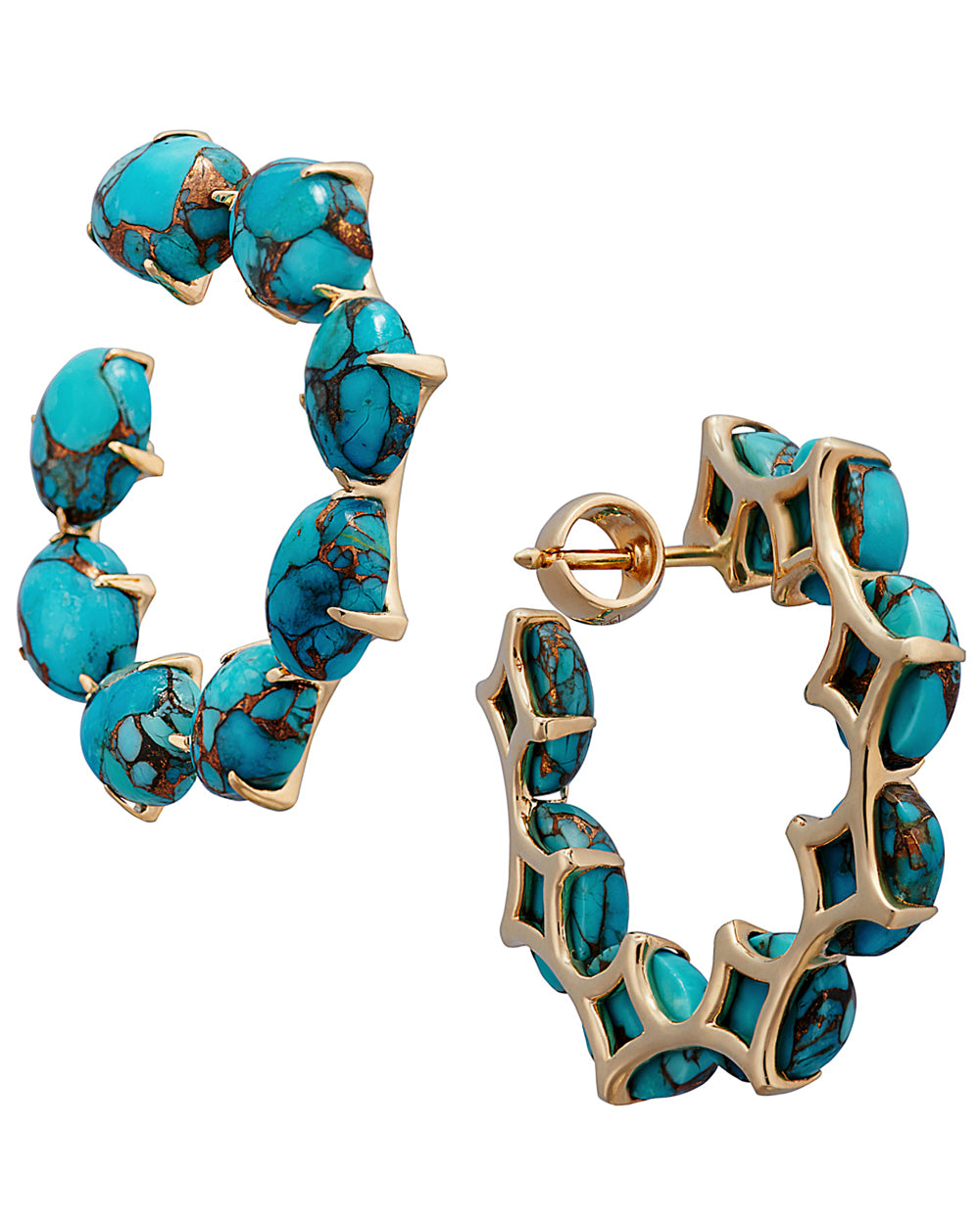 OC05 Earrings with turquoise